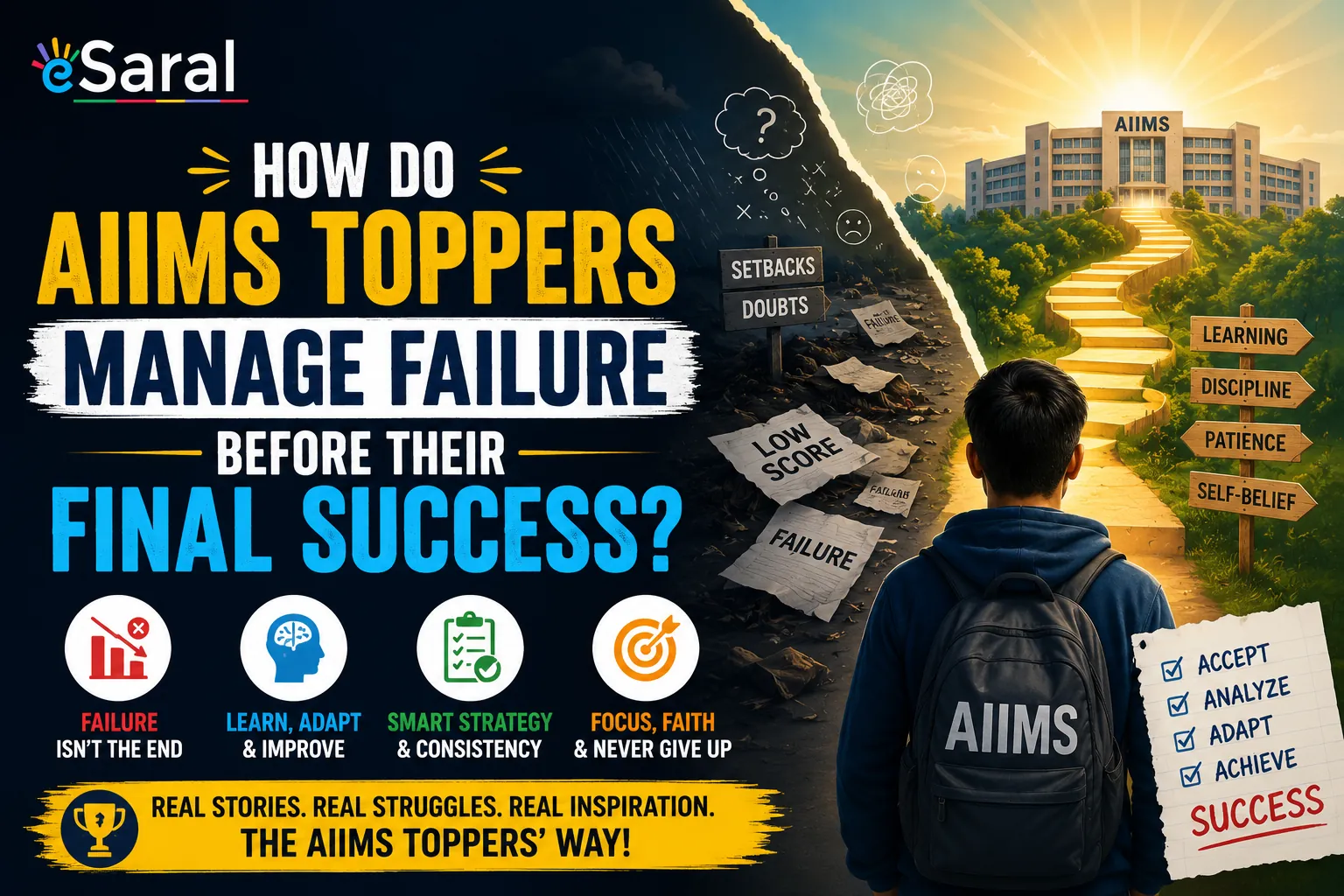 How Do AIIMS Toppers Manage Failure Before Their Final Success?
